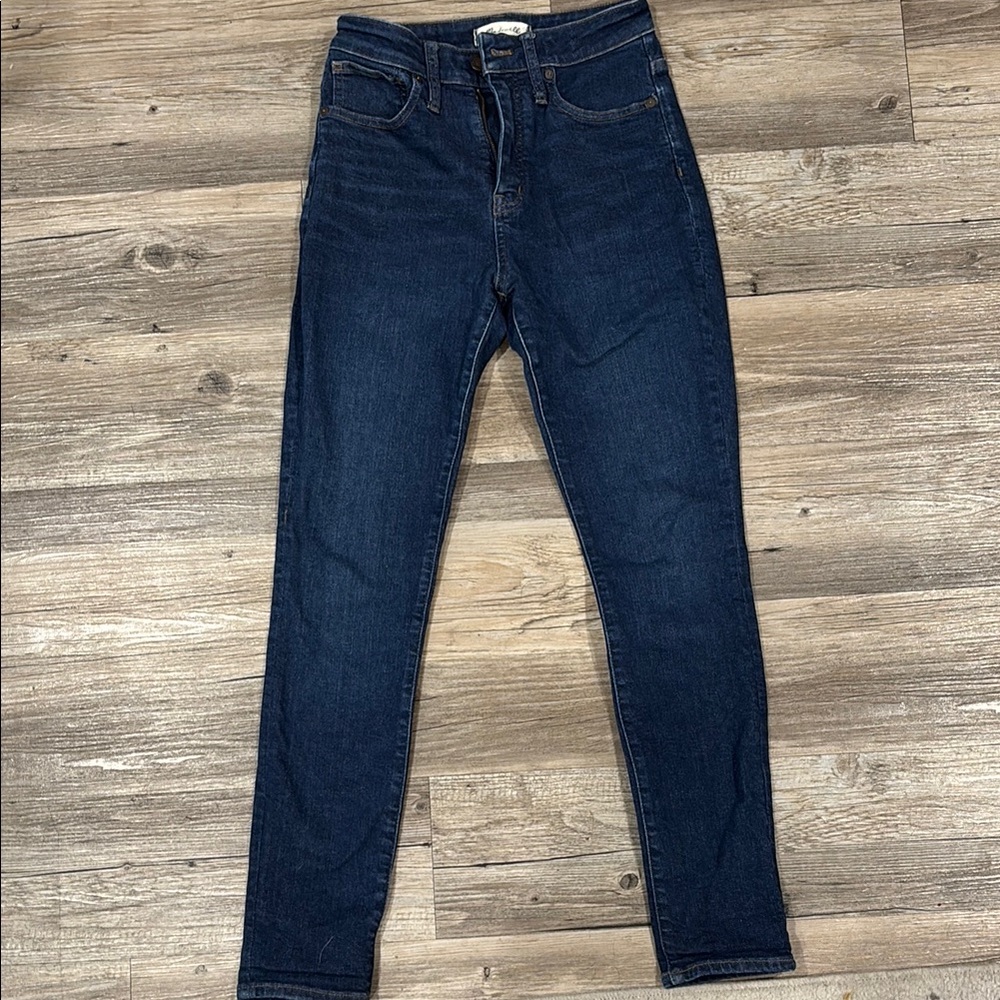 Madewell Blue Skinny Jeans High-Rise Stretch